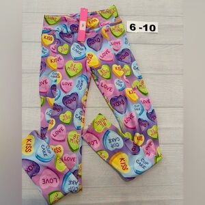 Charlie’s Project Colorful Heart Print Kids Leggings